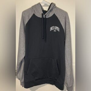 Under Armour Rival Fleece Hoodie Men's XL Color-Block Pullover Raglan Athleisure